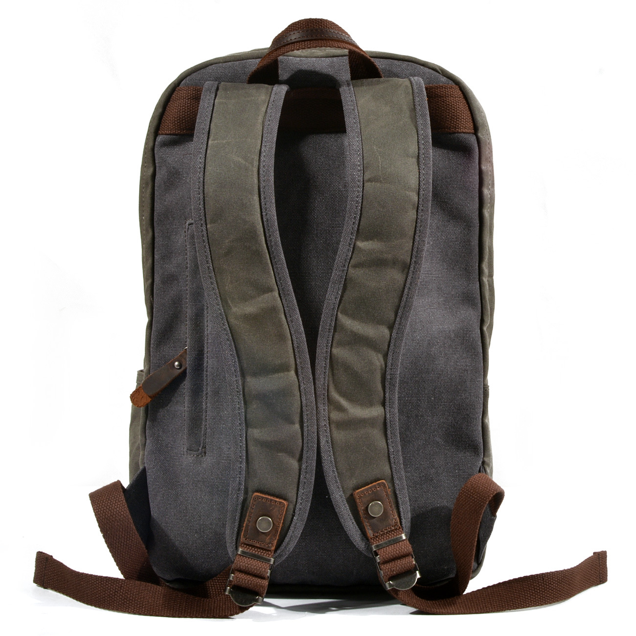 Mochila de lona encerada de es - Canvas Backpack Casual avaliação e preço