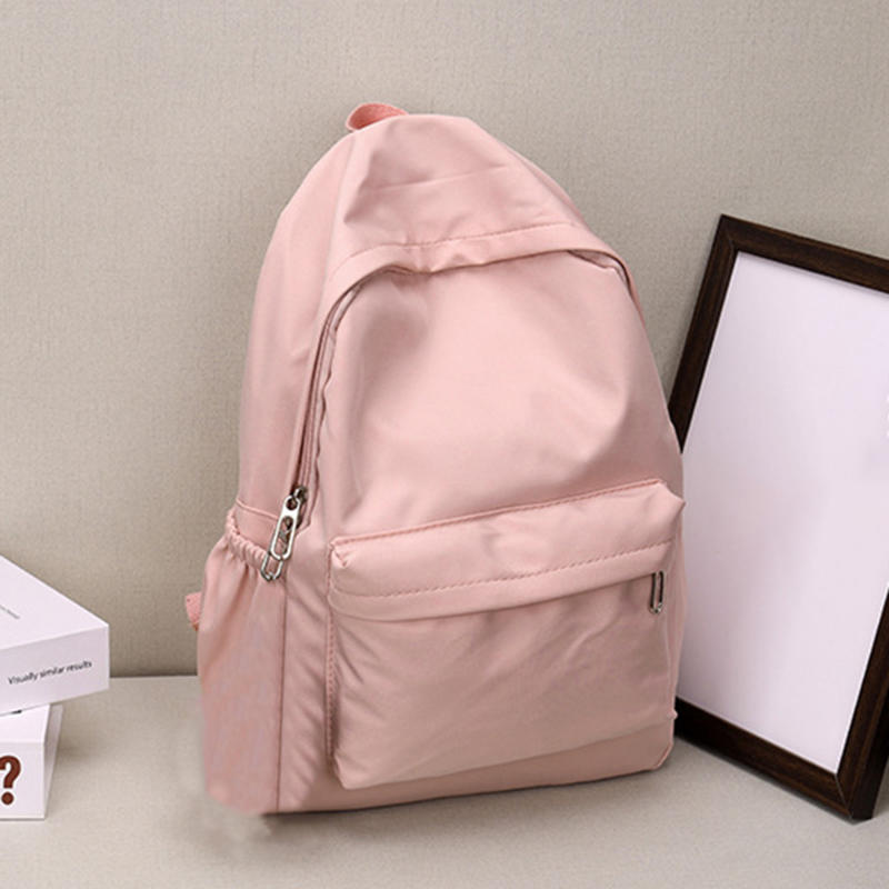 Mochila feminina de cor lisa,  - Canvas Backpack Casual avaliação e preço